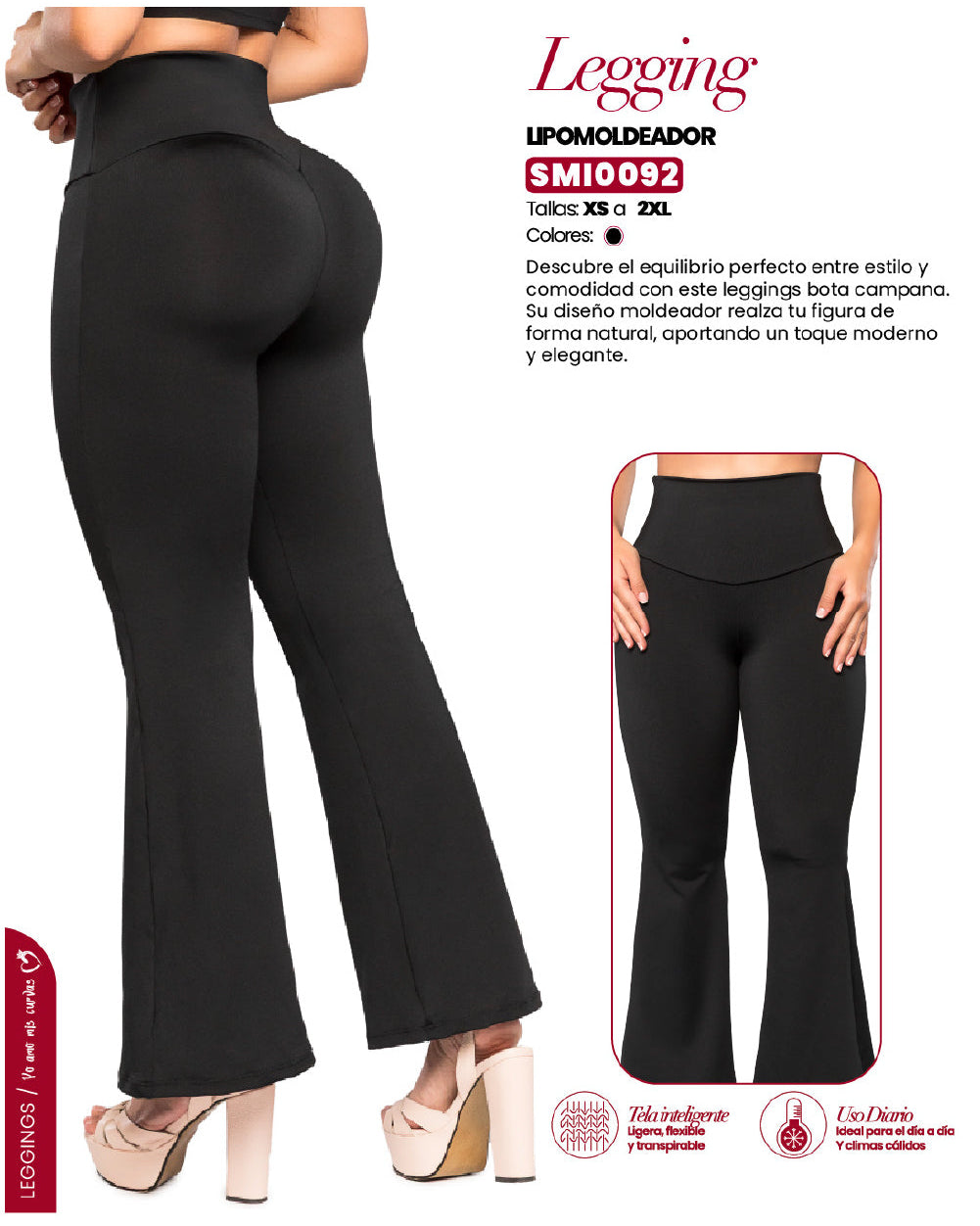 Legging Faja Moldeador Bota Campana SMI0092