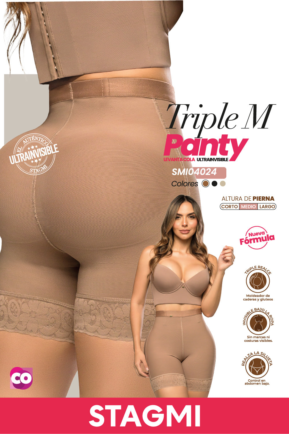 Panty Moldeador Triple Realce TRIPLE M SMI04024
