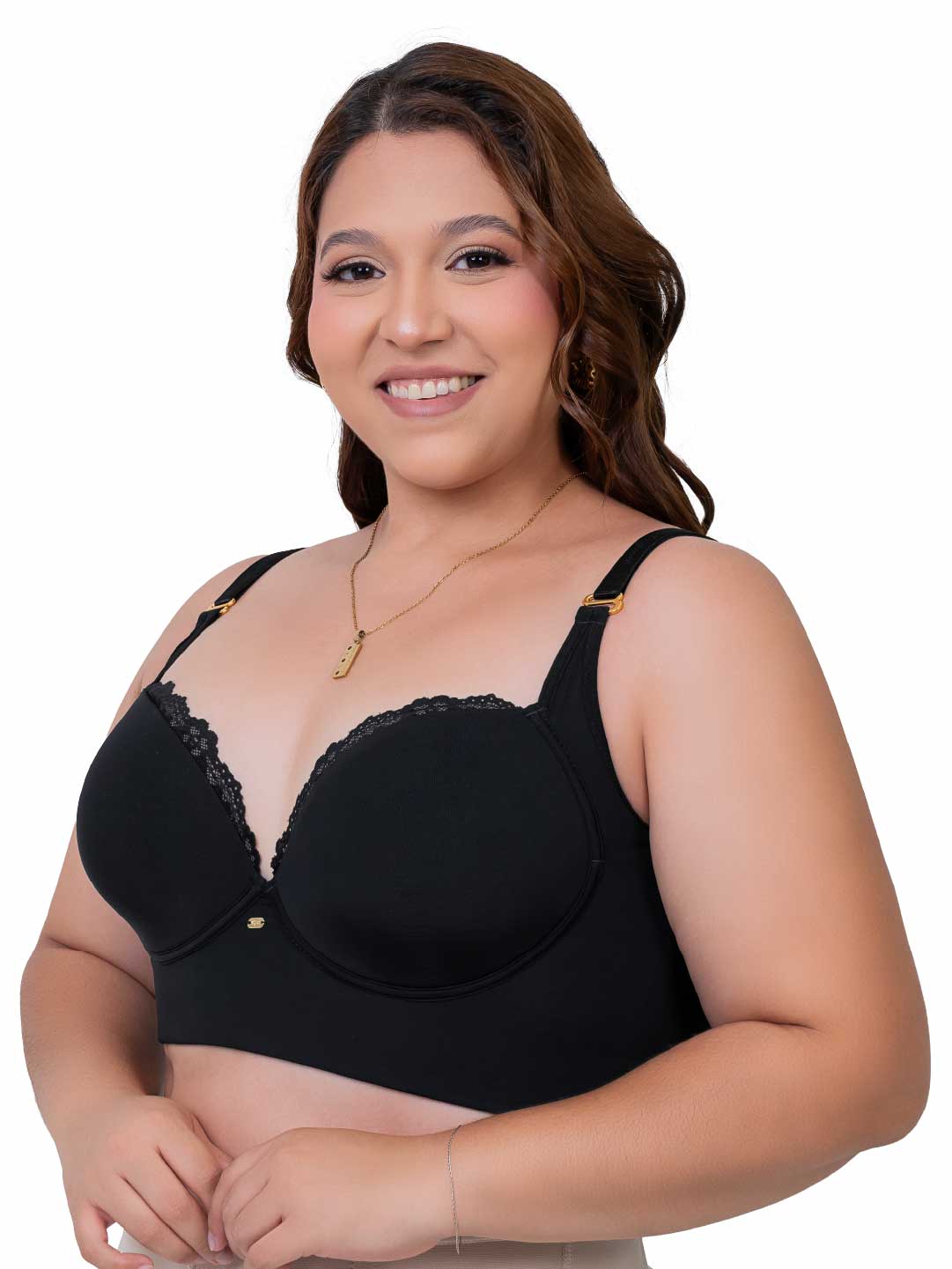 Brasier SMI03050 – Control espalda con encaje en escote