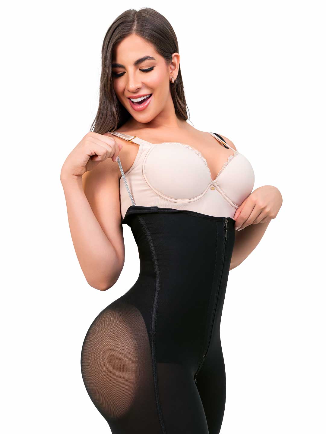 Faja Ultrainvisible SMI7087 LA GLAMUROSA – Largo hasta la rodilla, soporte removible y efecto lifting natural